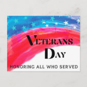 退役軍人記念日 - 奉仕したすべての人を称える ポストカード (正面)