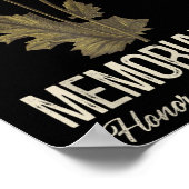 退役軍人記念日 忘れないで 赤いポピー USA ポスター (角)