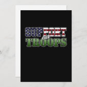 退役軍人軍を支援ハッピー退役軍人デー サンキューカード (正面/裏面)