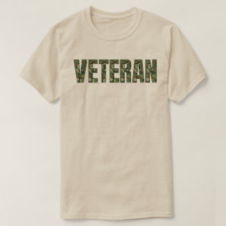 退役軍人軍隊迷彩柄 Tシャツ