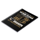 退役軍人退役軍人デイメンズビーズベトナム退役軍人 ノートブック (左側)