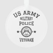 退役軍人退職した警察官 オーナメント (裏面)