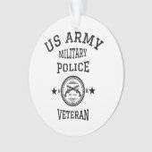 退役軍人退職した警察官 オーナメント (正面)