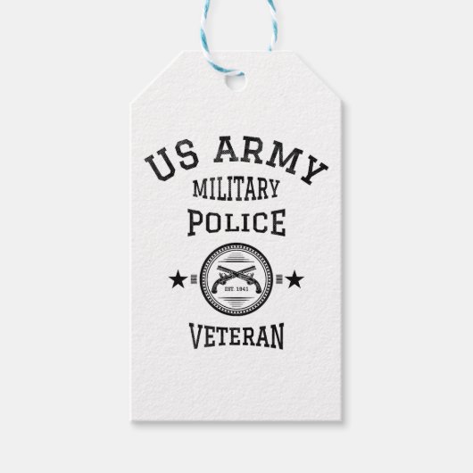 退役軍人退職した警察官 ギフトタグ (正面)