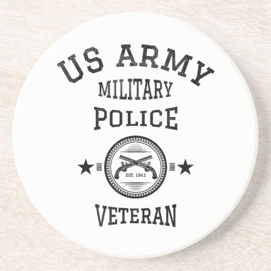 退役軍人退職した警察官 コースター (正面)