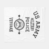 退役軍人退職した警察官 フリースブランケット (正面(横))