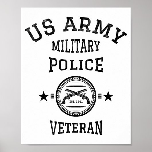 退役軍人退職した警察官 ポスター (正面)