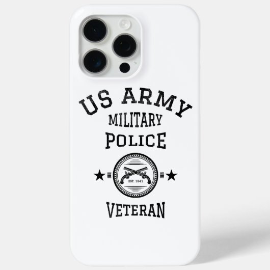 退役軍人退職した警察官 Case-Mate iPhoneケース (裏面)