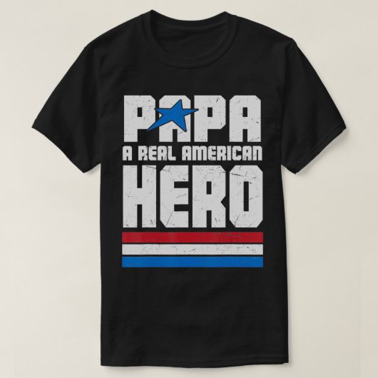 退役軍人365パ実在パアメリカン・ヒーローティー・ファーザーズ・ダ Tシャツ (デザイン正面)