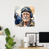 退役軍人 – アートプリント ポスター (ホームオフィス)