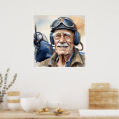退役軍人 – アートプリント ポスター (キッチン)