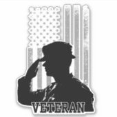 退役軍人 シール (正面)