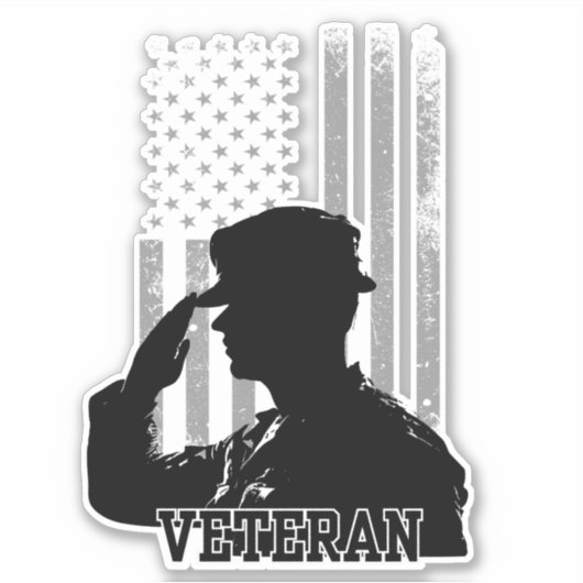 退役軍人 シール (正面)