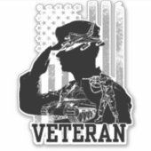 退役軍人 シール (正面)