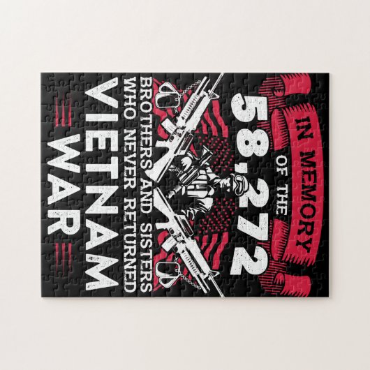 退役軍人・ベトナム戦争記憶に残り、帰国しない ジグソーパズル (横)