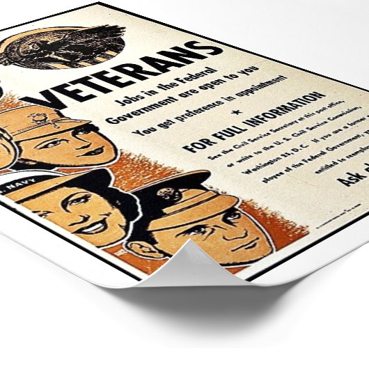 退役軍人 ポスター (角)