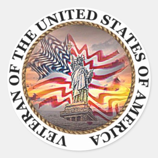 退役軍人 ラウンドシール (正面)