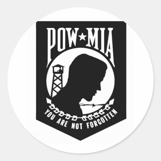 退役軍人/POW ラウンドシール (正面)