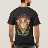 退役軍人DAVの意見の芸術家は次コメントします Tシャツ (裏面)