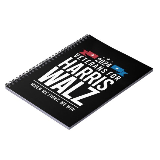 退役軍人for Harris Walz 2024 大統領の ノートブック (左側)
