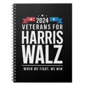 退役軍人for Harris Walz 2024 大統領の ノートブック (正面)
