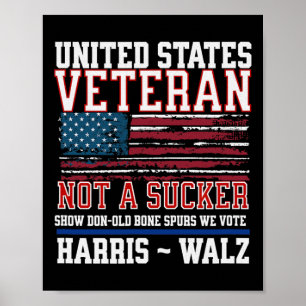 退役軍人for Harris Wheimer 2024軍隊退役軍人 ポスター