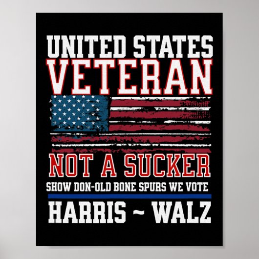 退役軍人for Harris Wheimer 2024軍隊退役軍人 ポスター (正面)