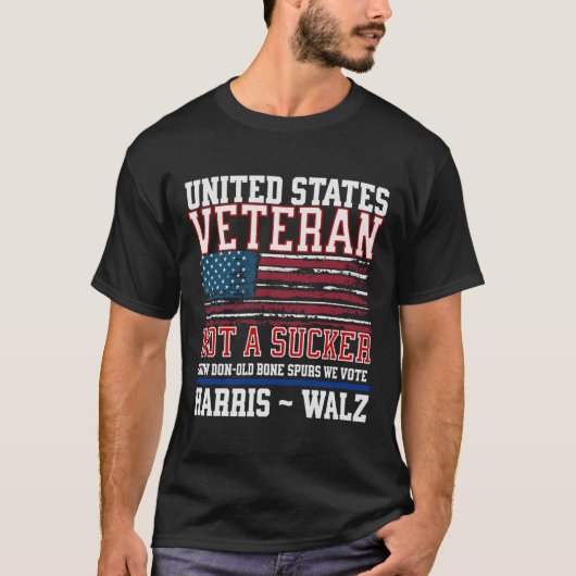 退役軍人for Harris Wheimer 2024軍隊退役軍人 Tシャツ (正面)