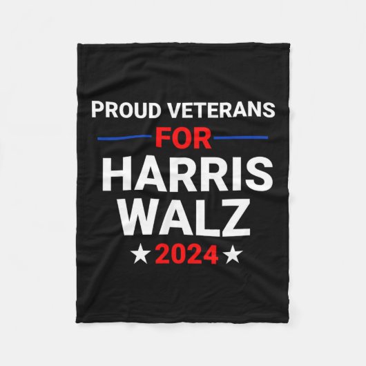 退役軍人Harris W 2024 1 フリースブランケット (正面)