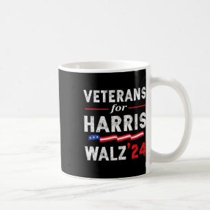 退役軍人Harris Waltz 2024選挙投票青 コーヒーマグカップ