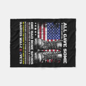 退役軍人Harris Wheimer 2024軍隊Vets Aga フリースブランケット (正面(横))