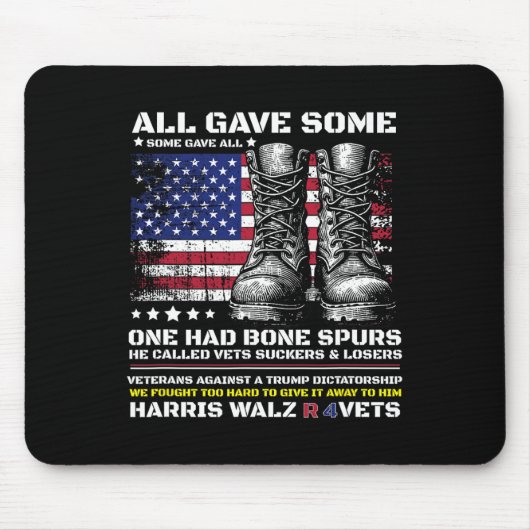 退役軍人Harris Wheimer 2024軍隊Vets Aga マウスパッド (正面)