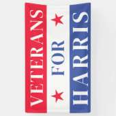 退役軍人Kamala Harris社長2024 横断幕 (縦)