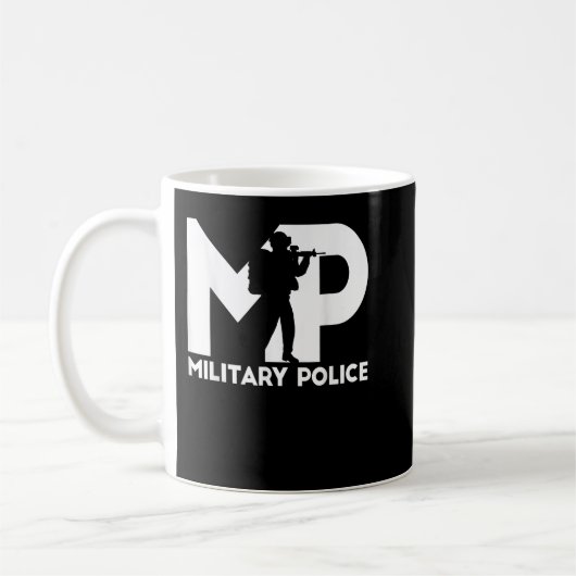 退役軍人MP軍隊警察 コーヒーマグカップ (左)