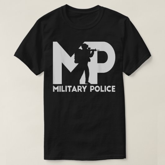 退役軍人MP軍隊警察 Tシャツ (デザイン正面)