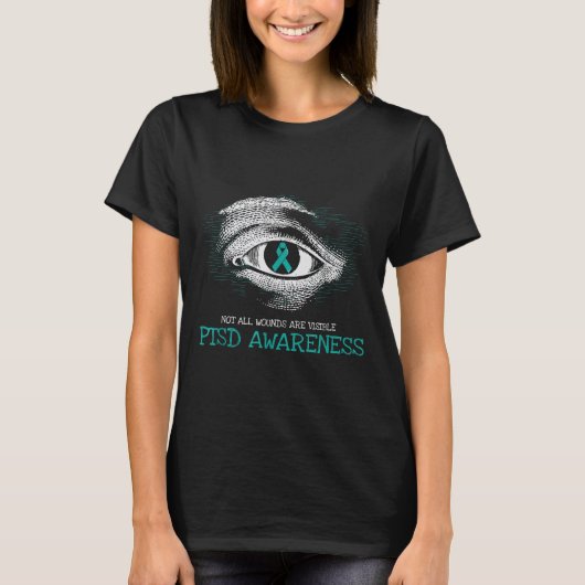 退役軍人PTSD認識度自殺防止軍隊 Tシャツ (正面)