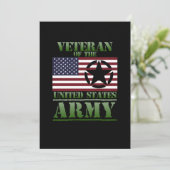 退役軍人USA国旗ハッピー退役軍人日サポート サンキューカード (スタンド正面)