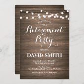 退素朴職パーティの招待状 招待状 (正面/裏面)
