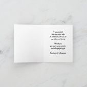 退職ありがとう、黄列車 サンキューカード (内部)