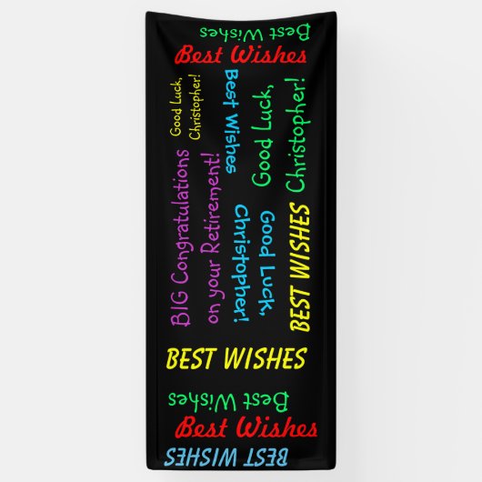 退職おめでとうおもしろい 横断幕 (縦)