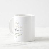 退職おめでとうございます カスタムネーム コーヒーマグカップ (正面左)