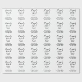 退職おめでとうございます　名前　勤続年数　現役引退 ラッピングペーパー