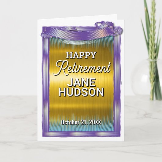 退職おめでとうございます 案内状 (正面)