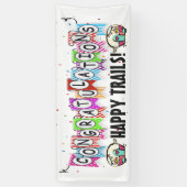 退職おめでとうございます – 結婚のバナー 横断幕 (縦)