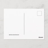 退職おめでとう恐竜カスタマイズ ポストカード (裏面)