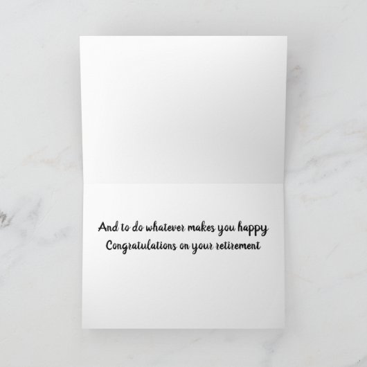 退職おめでとう***う*** カード (内部)