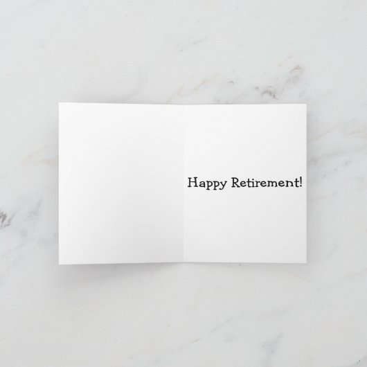 退職おめでとう。 カード (内部)