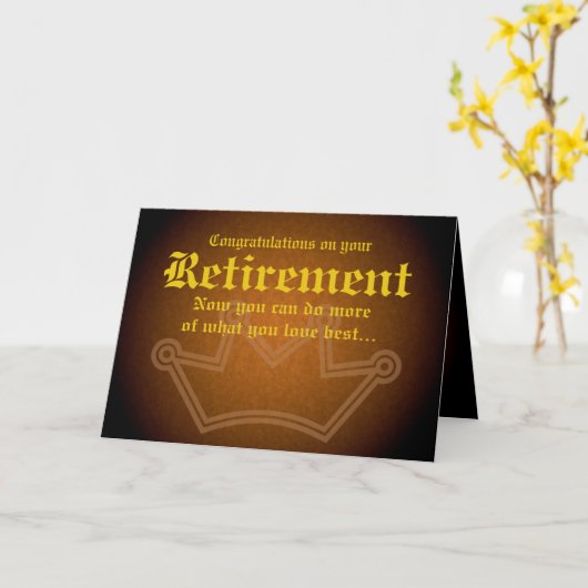 退職おめでとう カード (黄色い花)