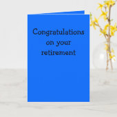 退職おめでとう カード (黄色い花)