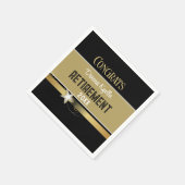 退職おめでとう!クラシカスタマイズー スタンダードカクテルナプキン (角)